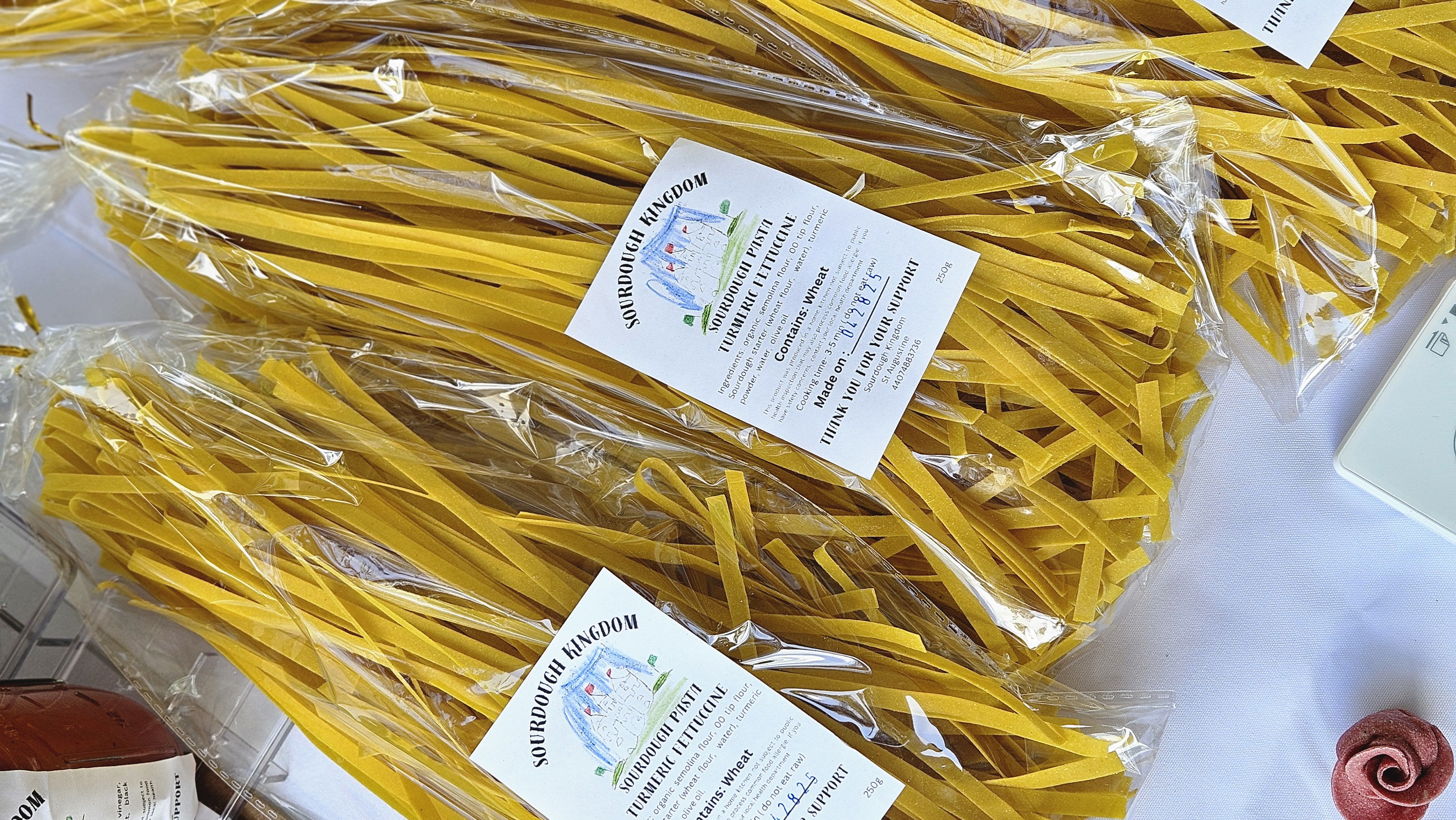 Sourdough Turmeric Fettuccine 