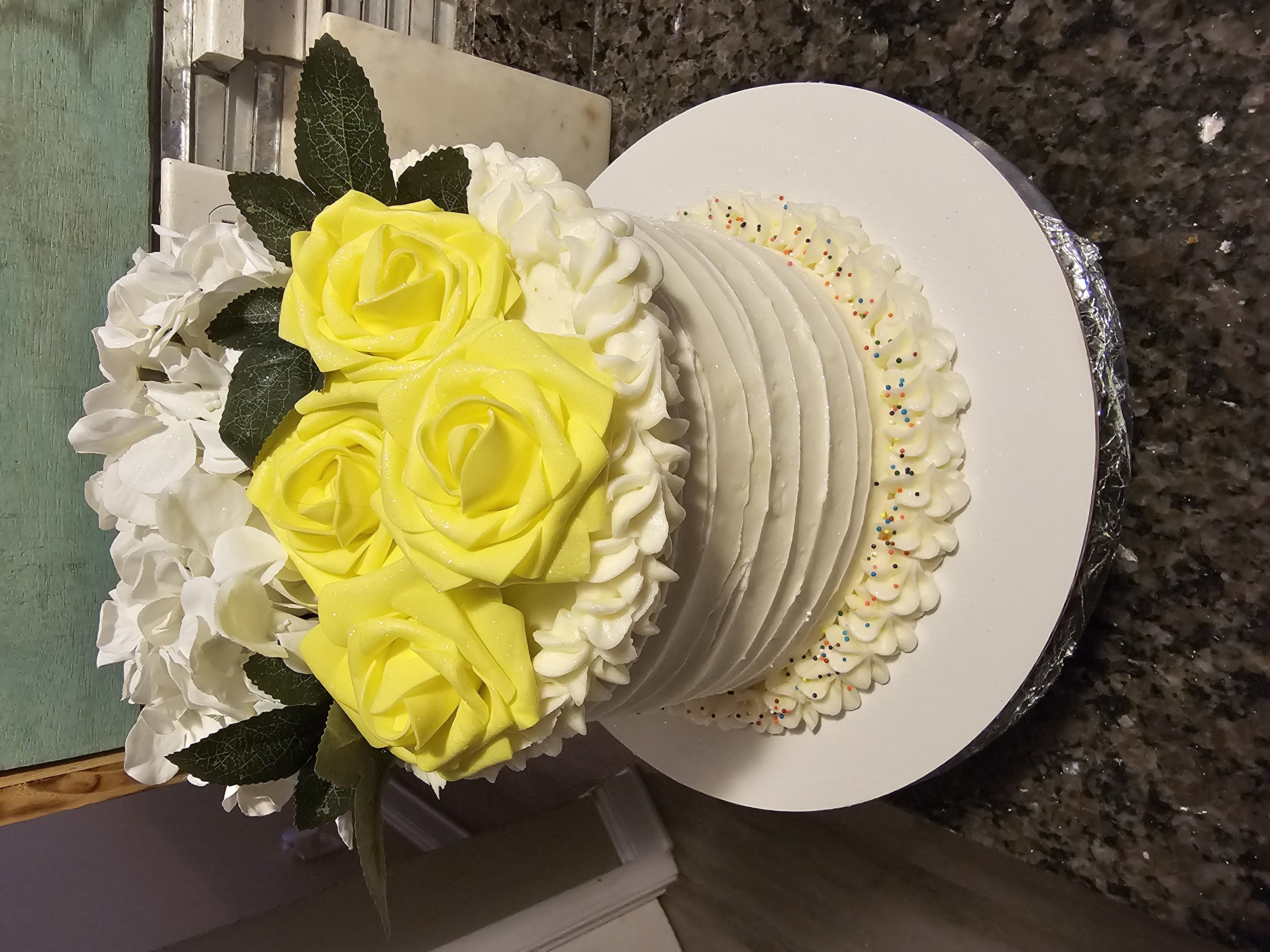 7" Three Layer Cake- Chocolate Or Vanilla 