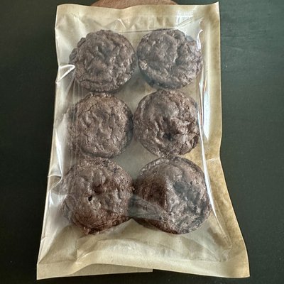 One-Dozen Sourdough Coconut Fudgy Brownie Bites