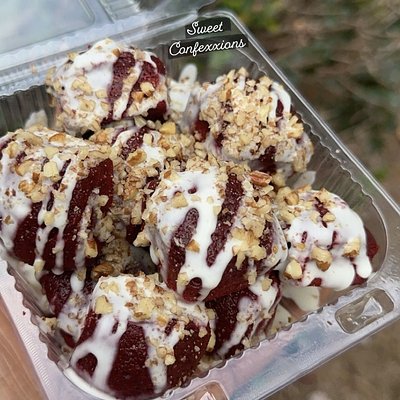 Red Velvet Brownie Bites 