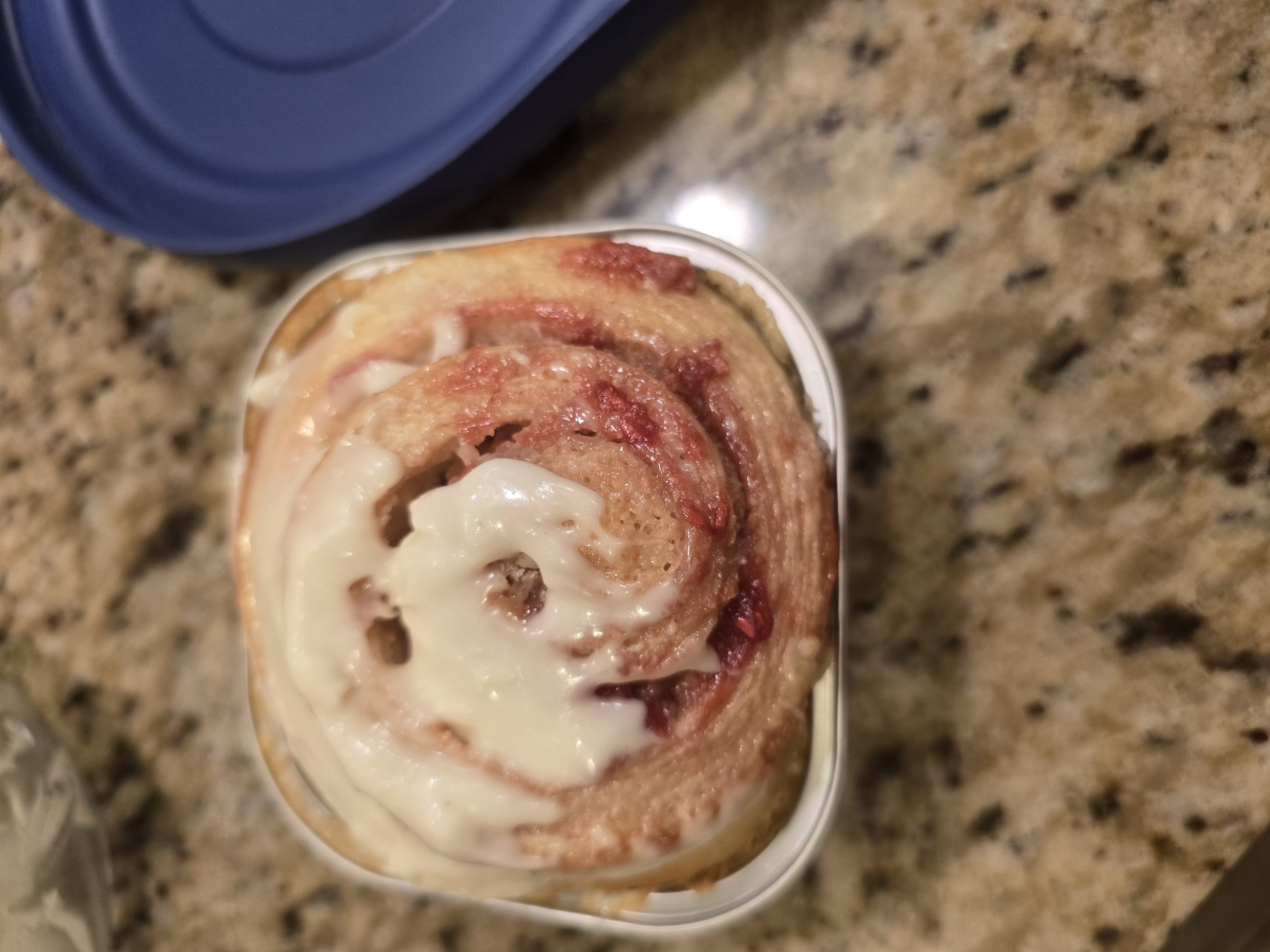 Jumbo Raspberry Roll With Cream Cheese Frosting 