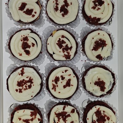 Layered Red Velvet Cupcakes