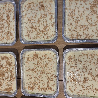 Custard Pie With Condense & Toppings. 