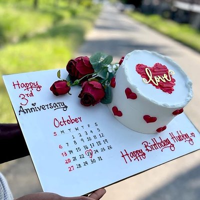 Anniversary Cake Board 