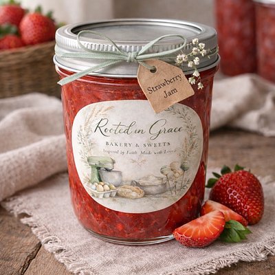 Strawberry Jam (Half-Pint 8 oz.)