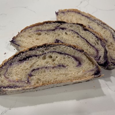 Ube Sugar Swirl Sourdough - Full Loaf