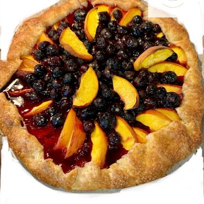 Peach galette