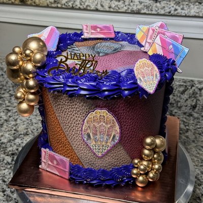 1 Tier Round Burn Away Cake