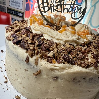 Brown Sugar Cream Cheese Frosted Carrot Cake 