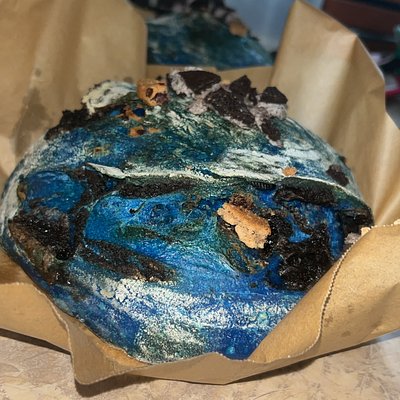 Cookie Monster Dessert Sourdough