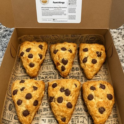 Sourdough Chocolate Chip Scones 