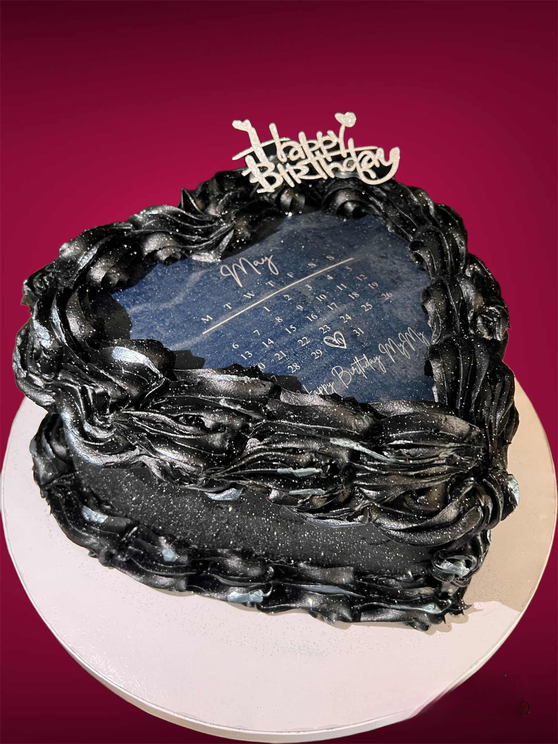 Heart Shaped Custom Cake (Basic Design)