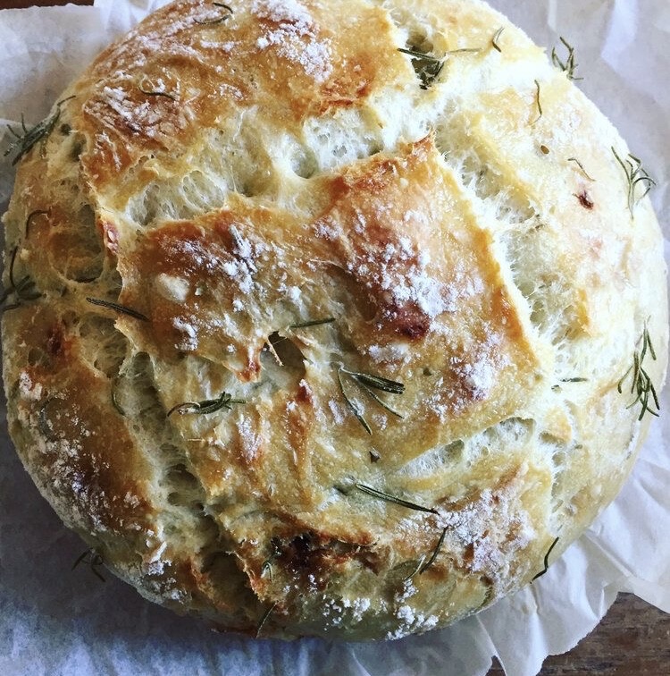 Organic Roasted Garlic And Rosemary Sourdough 