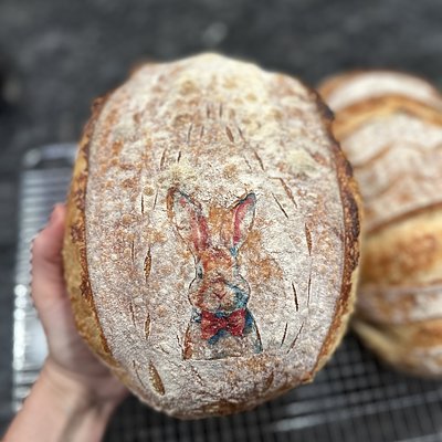 Bow Tie Bunny Sourdough 