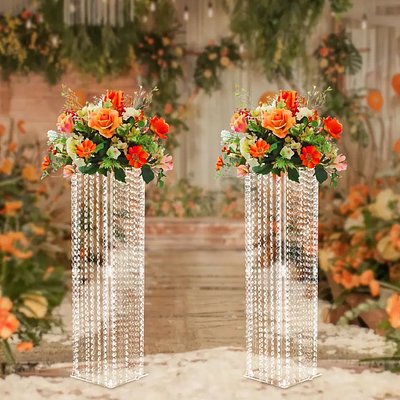 4pcs 31.5 inch aclyric crystal stand.