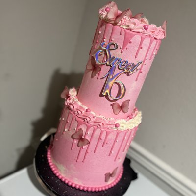 6/8 Inch Two Tiered Cake