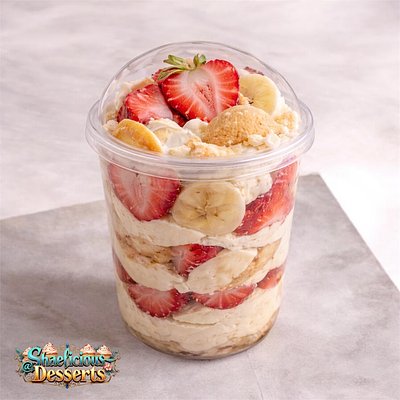 Strawberry Banana Pudding Cups 🍓🍌