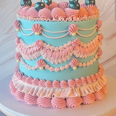 Add On - Vintage Style Cake Decoration (Buttercream)