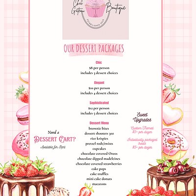 Dessert packages 