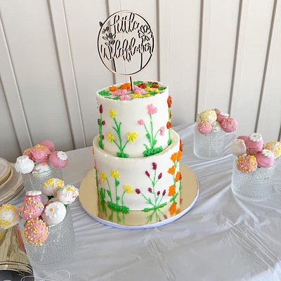 8” & 10” Two-Tier Cake (serves 35-50 Guests) 