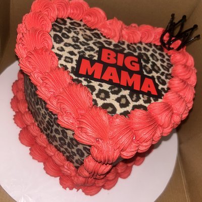 Custom Heart Shaped Cake 