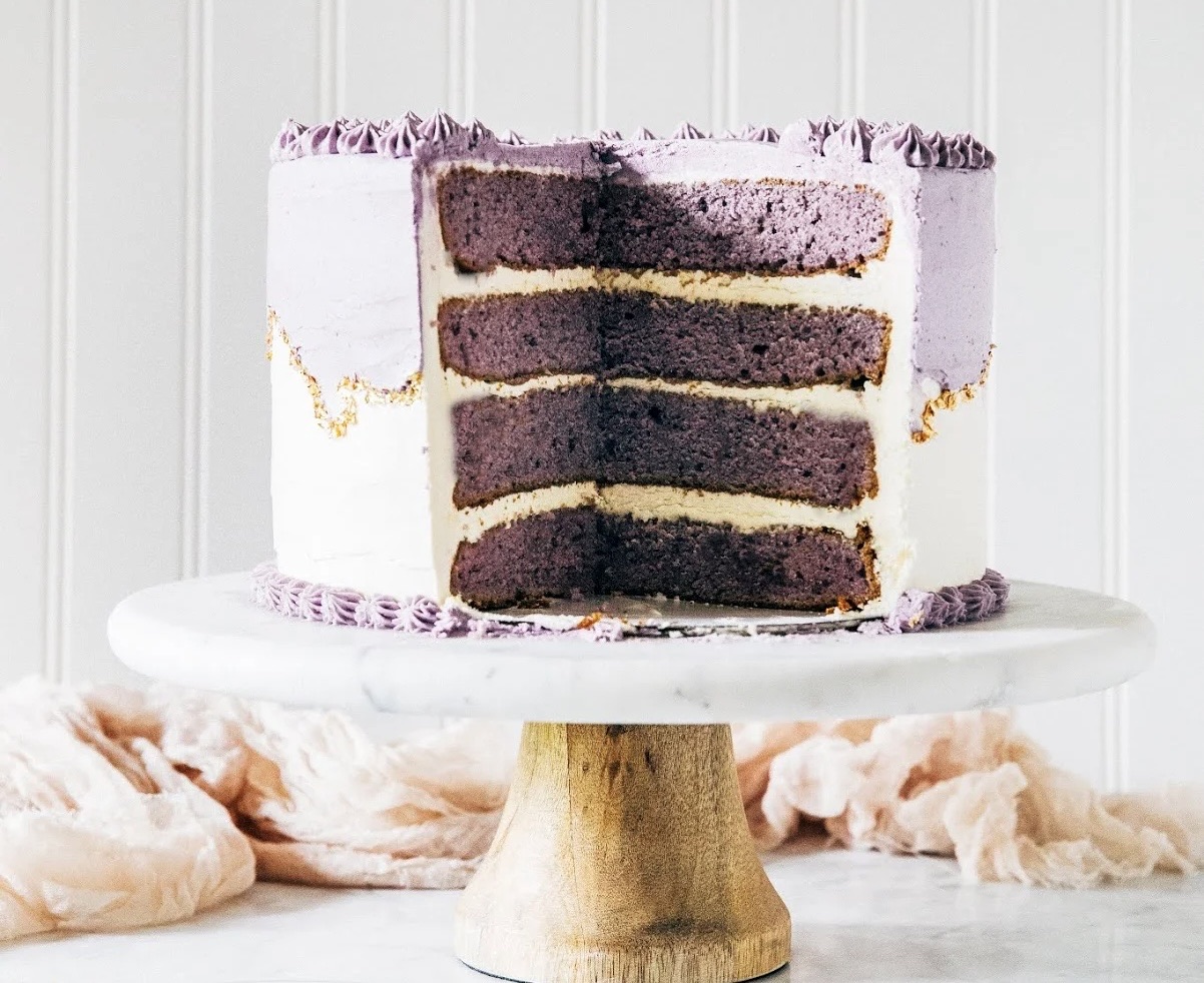 4 Layer Ube 8” Cake