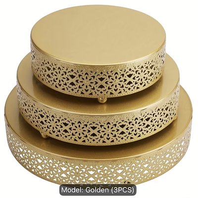 Gold Round Cake Stand
