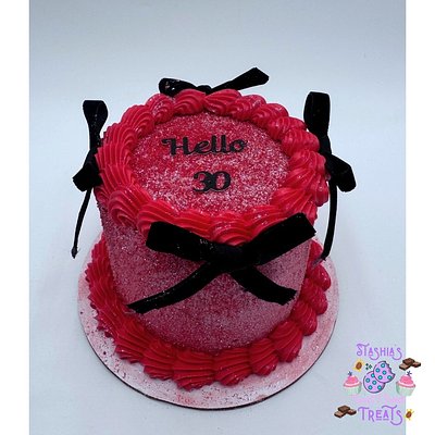 Round Custom Cake 4in 