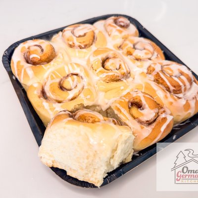 “Zimtschnecken” aka Cinnamon Rolls (7” square pan)