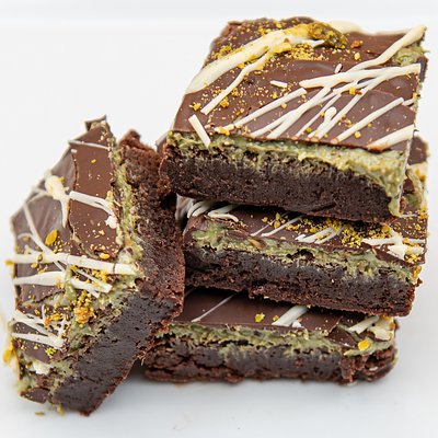 Dubai Chocolate Pistachio Brownies Box of 6  bars