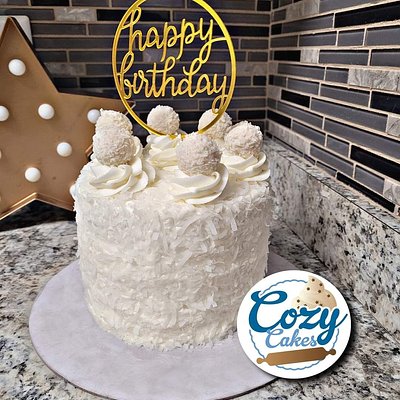Coconut Cake w/Pineapple Filling 