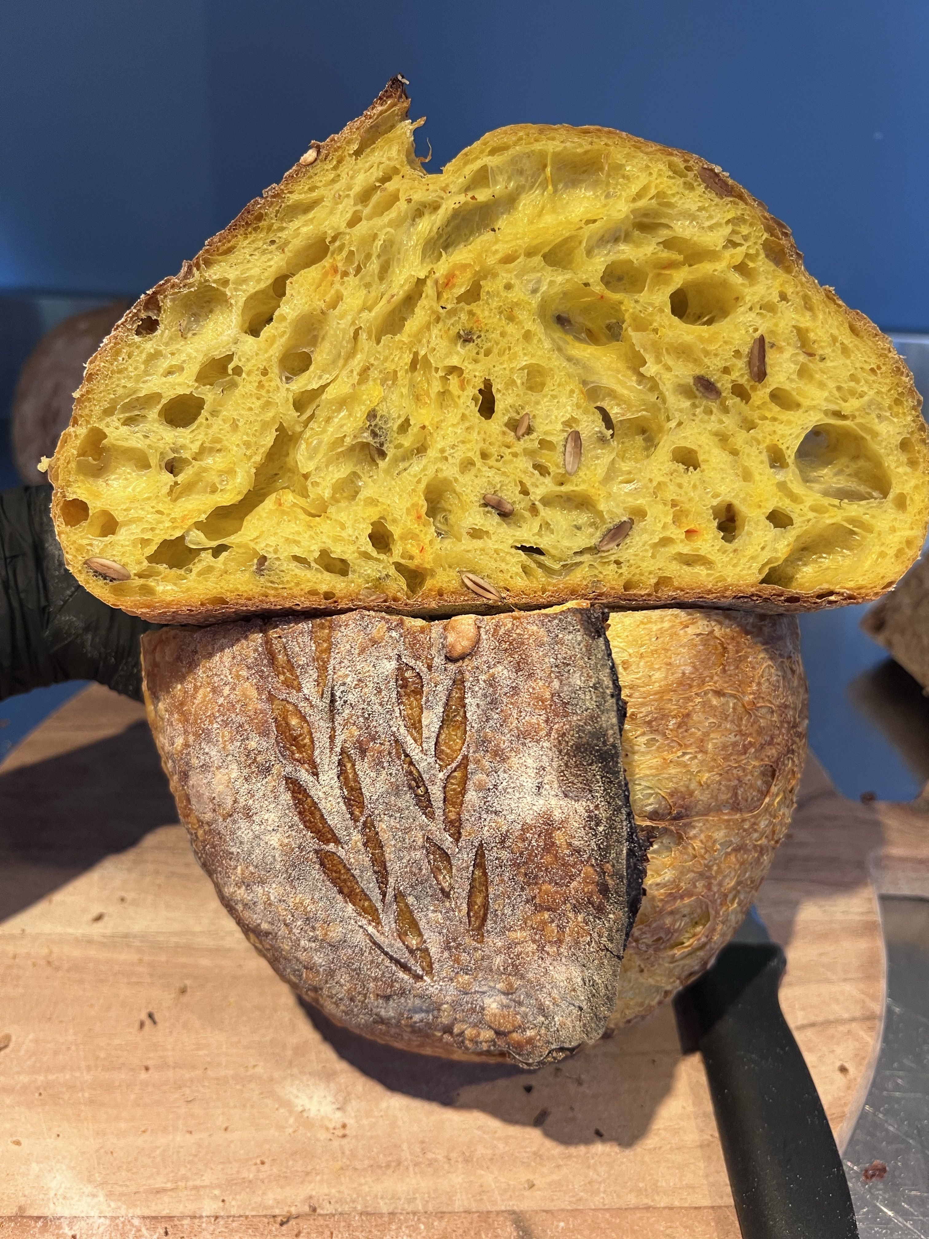 Saffron & Pumpkin Seed Sourdough