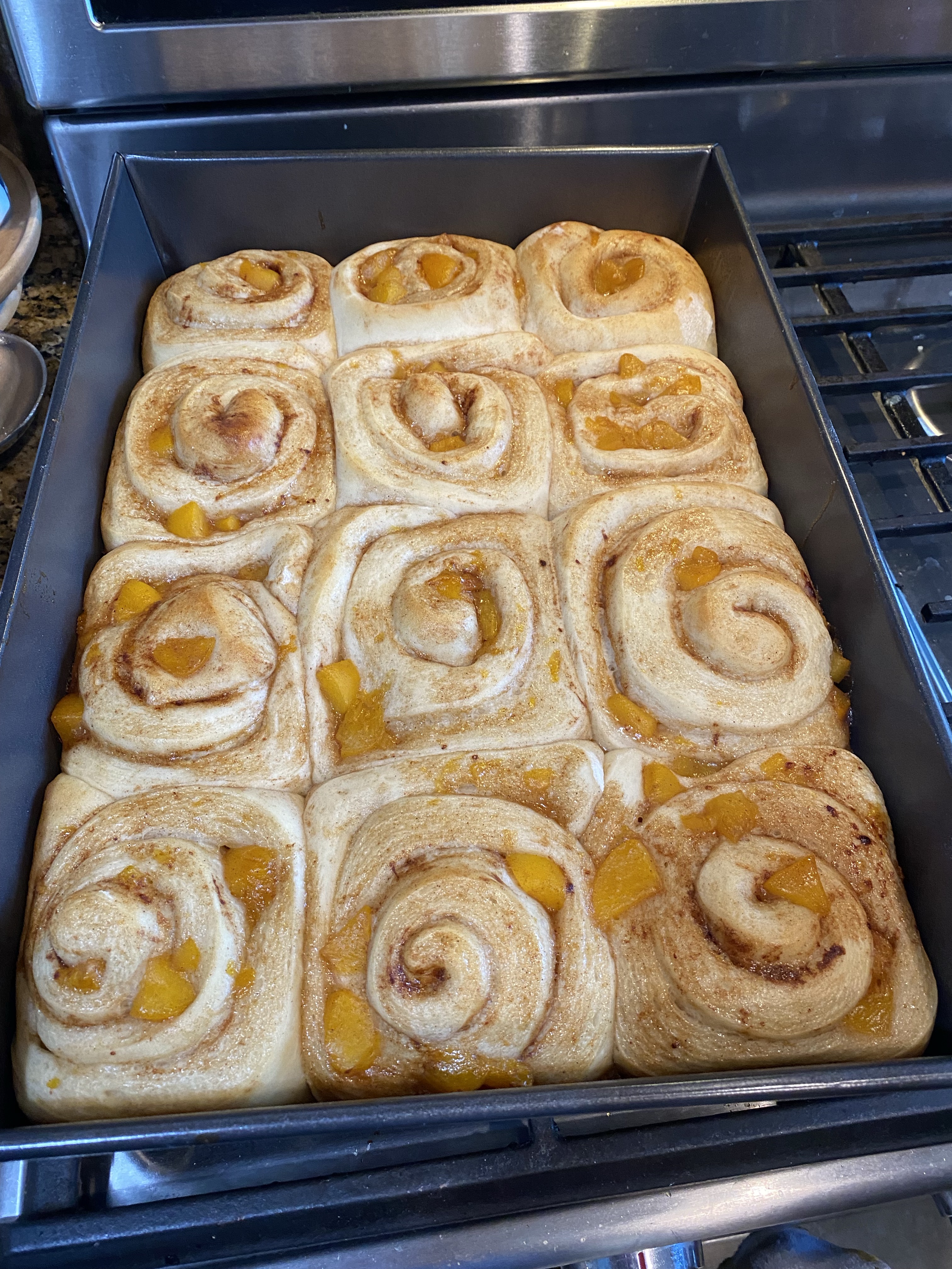 Peach Cobbler Roll