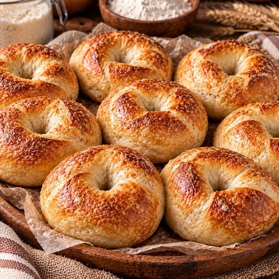Classic Sourdough Bagels