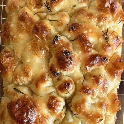 Celtic Sea Salt & Rosemary Sourdough Focaccia 8x8