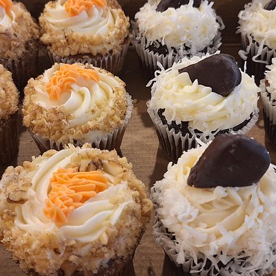 6 Jumbo Gourmet Cupcakes 