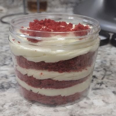 Red Velvet Cake Jars