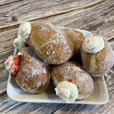 Strawberry Bismarck Donut