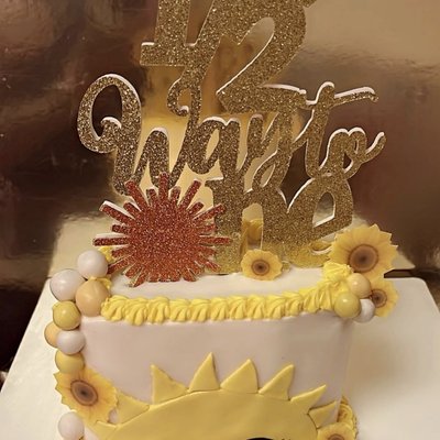 Half Way To 1 Cake 6inch(serves 5-6)