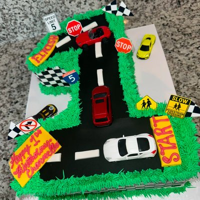 Number Cut Out Cake