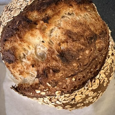 Honey Oat Sourdough Bread 