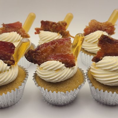 Maple Bacon Bourbon Cupcakes- Standard Size