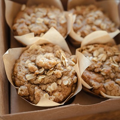 4 Pack Large Brown Sugar Banana Crumb Muffins