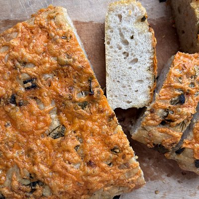 Garden Herb & Cheddar Focaccia 