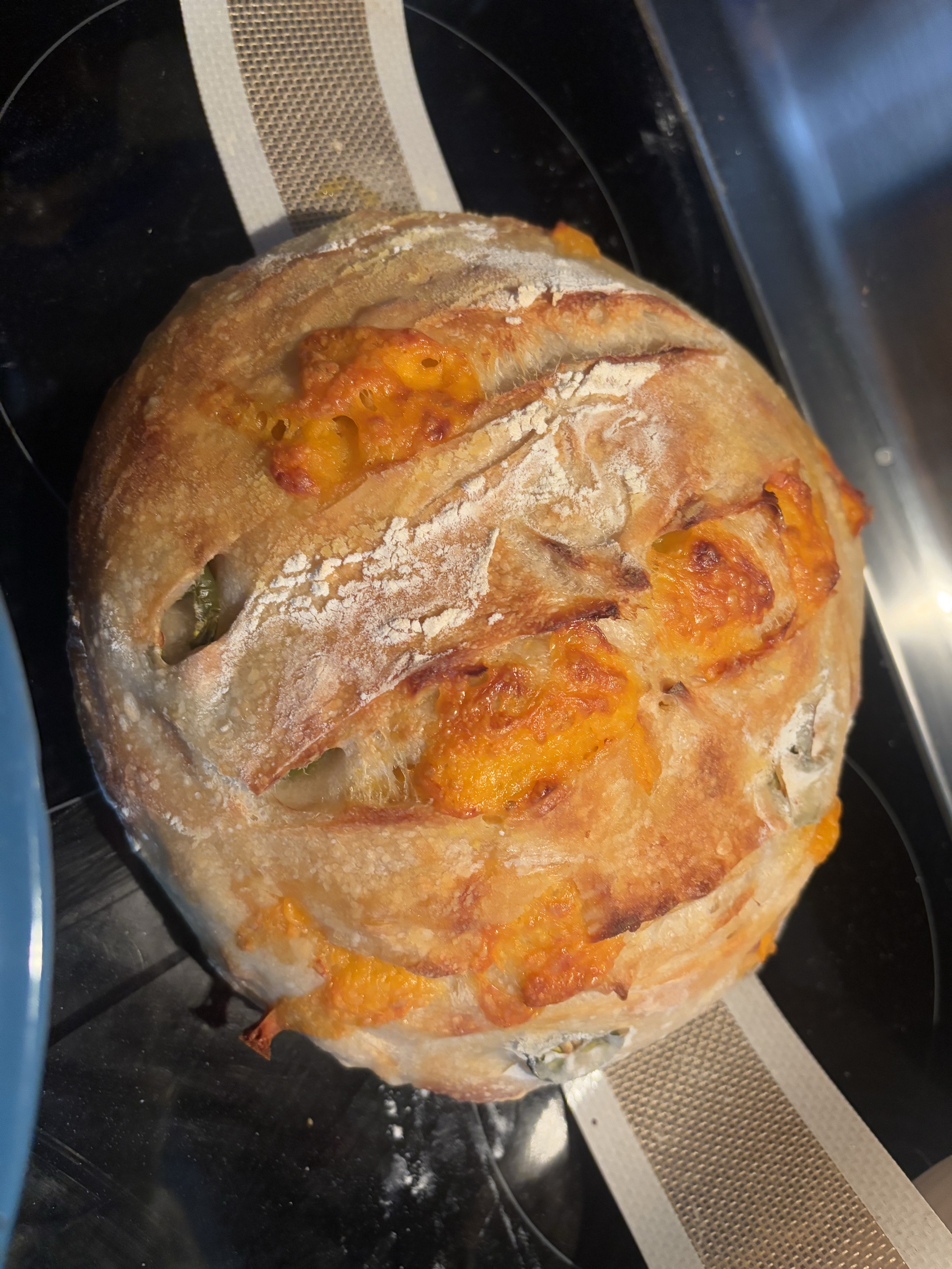 Jalapeño Cheddar Sourdough Loaf 
