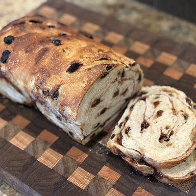 Cinnamon Raisin Sourdough Sandwich Bread