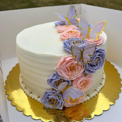8” Three Layer Cake (10-17 Servings)
