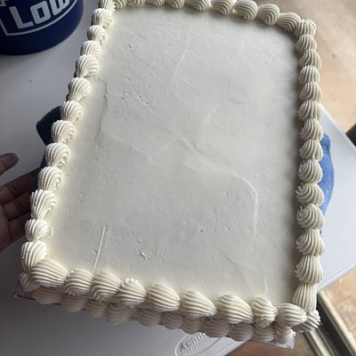 Blank Sheet Cake 1/4 