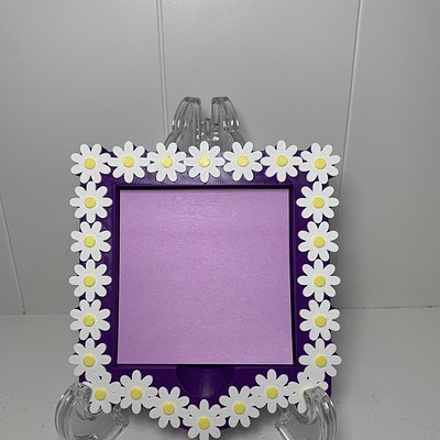Daisy Sticky Note Holder - Purple