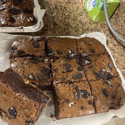 A Pan Of Brownies 